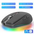 thumbnail image 2 of Ratón inalámbrico USB con Bluetooth para ordenador, Mouse ergonómico silencioso de 2400 DPI, óptico, silencioso, para PC y portátil, 2 of 4
