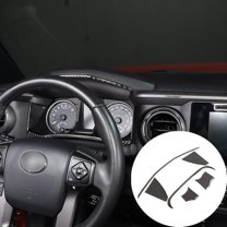 TINKI Soft Carbon Fiber Car Dashboard Speedometer Frame Sticker Interior Trim Compatible with Toyota Tacoma 2015 2016 2017 2018 2019 2020 2021 2022 2023 Accessories