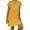 Yellow, variant on Bovxnpu Womens Summer Dress, Women's Plus Size Casual T Shirt Dress, Women's Fashion Loose Leisure V-collar Short Sleeve Summer Mini Dress M