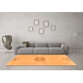 thumbnail image 3 of Ahgly Company Indoor Rectangle Abstract Orange Modern Area Rugs, 2' x 4', 3 of 4