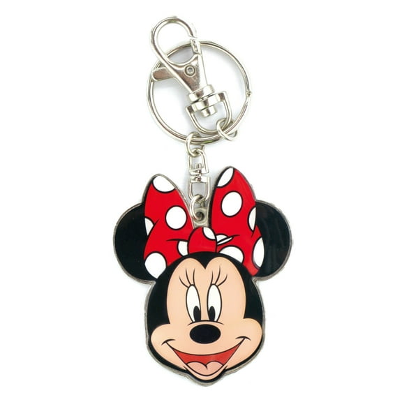 Minnie Mouse Expression Pewter Keychain