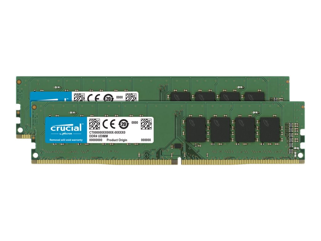 Crucial - DDR4 - kit - 32 GB: 2 x 16 GB - DIMM 288-pin - 2666 MHz