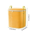 thumbnail image 3 of Titcea Clothes Storage Bins with Lids, 260L Thickened Oversized Capacity Moving Packing Bag with Reinforced Handle, Under Bed Storage Containers for Clothing, Blanket, Comforters, Bed Sheets, Toys, 3 of 8