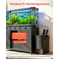 thumbnail image 3 of VEVOR 162.7GPH Canister Filter, 3-Stage External Aquarium Filter with Powerful Pump, Water Circulation Cleaning Machine with Media for Large Fish Tanks and Aquariums Up to 100 Gallons, for Freshwater, 3 of 9