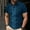 Blue, variant on Dress T Shirts for Man Striped Blue Polos Summer Casual Button T Shirts for Man XXXXL