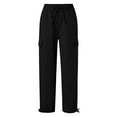 thumbnail image 5 of Wensltd Women High Waisted Cargo Pants Casual Wide Leg Trousers, 5 of 5