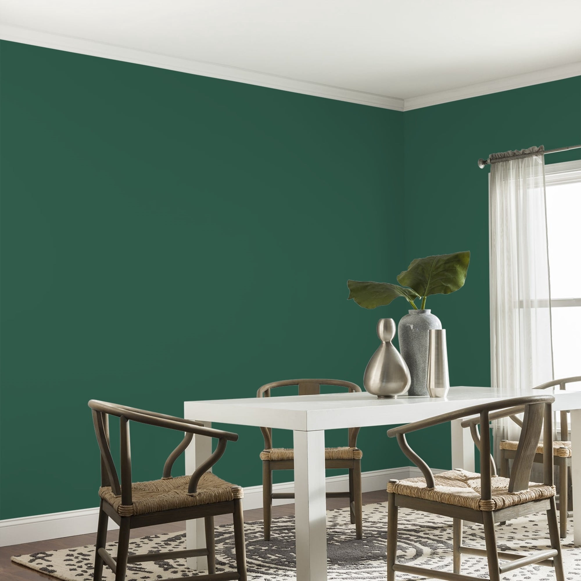 Glidden High Endurance Plus Billiard Green Eggshell Interior Paint and Primer, 1 Quart
