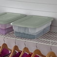 thumbnail image 2 of Sterilite Set Of (4) 11.4L Boxes- Green, 2 of 3