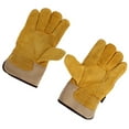 thumbnail image 2 of Guantes De Trabajo De Piel De Vaca, Guantes De Seguridad, Anticongelantes, Ignífugos, Resistentes Al Desgaste, Muñequera Reforzada, Transpirables Para Montar En Invierno,, 2 of 8