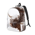 thumbnail image 2 of Yiaed Yak Print Backpack, Premium Laptop Backpack, Travel Backpack for Women, Lightweight Backpacks, Comfortable Back Pack-Medium, 2 of 5