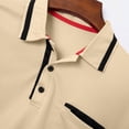 thumbnail image 6 of Guluxicc Men's Dress Shirts with Pocket Pullover Button Closure Short Sleeve Henley Tops for Business Casual Wear Spring Summer Casual Outfits, 6 of 8