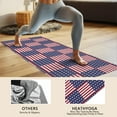 thumbnail image 4 of Red White and Blue Star Striped Pattern Hot Yoga Mat Towel Non Slip for Hot Yoga - Quick-Drying Yoga Mat Cover with 4 Corner Pockets with Travel Bag - Hot Yoga Towel Non Slip 70"x26", 4 of 6