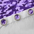 thumbnail image 4 of Feelyou Fashion Camouflage Teens Black Out Curtains, Purple Abstract Ombre Curtains Pack of 2 (42x63 Each), Modern Camo Print Bedroom Curtains, Window Curtains Decor, 4 of 6