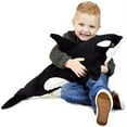 thumbnail image 2 of Octavius The Orca Blackfish - 28 Inch Stuffed Animal Plush - by TigerHart Toys, 2 of 3