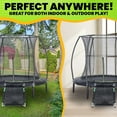 thumbnail image 4 of JumpKing 7ft Round Trampoline with Enclosure and Ramp – Perfect for Indoor and Outdoor Fun!, 4 of 10