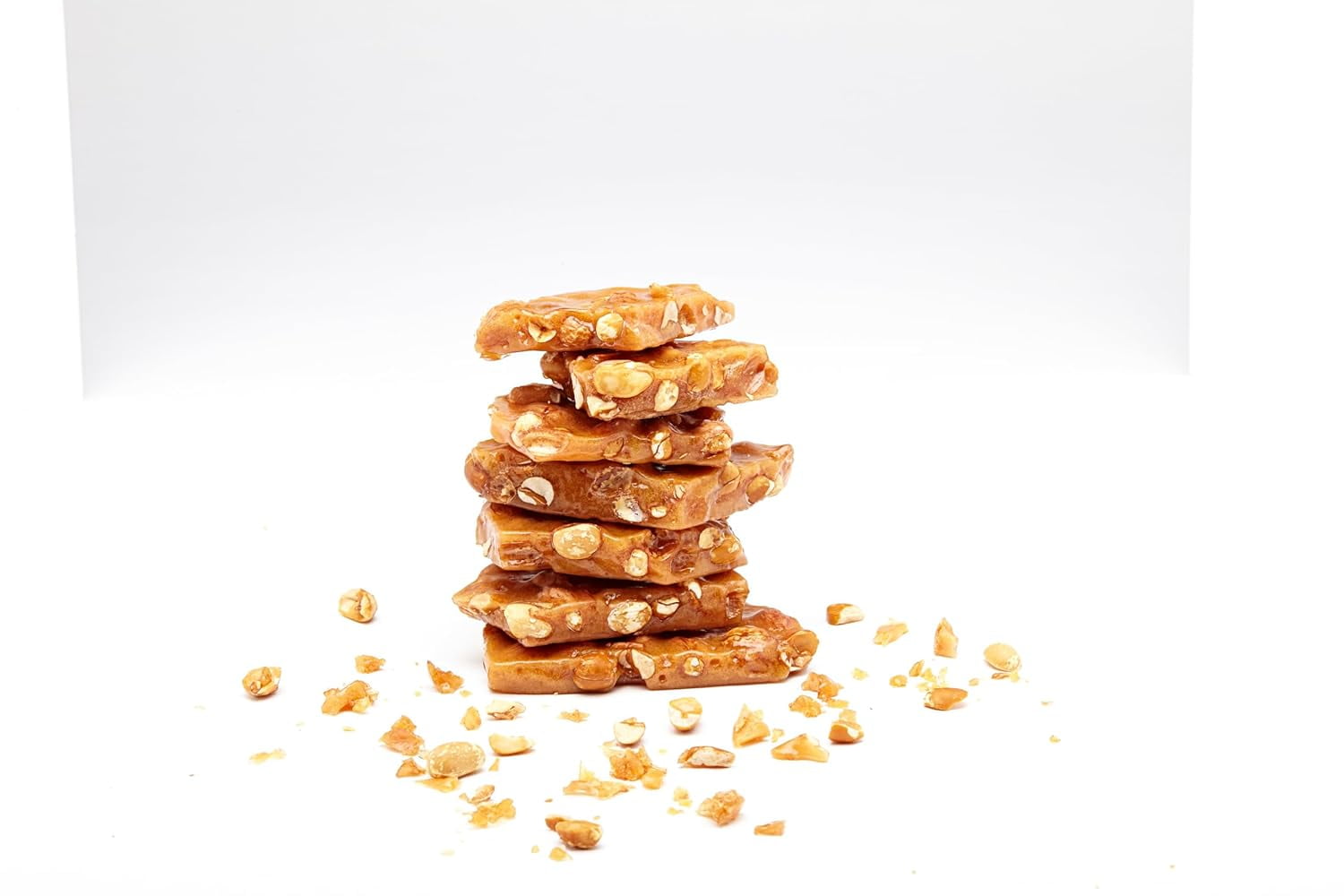 Collin Street Bakery Homestyle Texas DeLuxe Peanut Brittle Candy Handcrafted with World-Class Ingredients & Made Fresh in Corsicana, Texas (14oz) - 721
