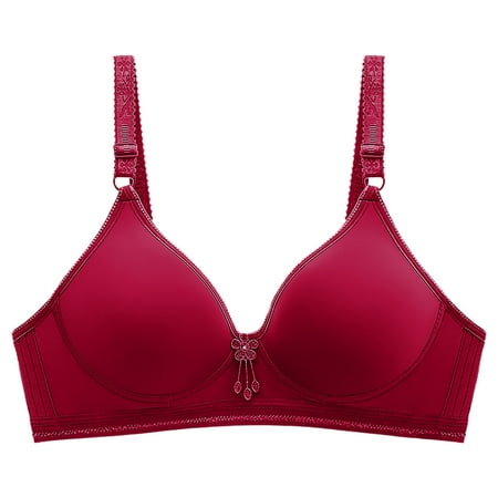 Fesfesfes Bras for Women Wireless Ladies Color Comfortable Bra Underwear