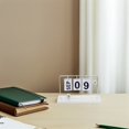 thumbnail image 4 of LOLIPPYY 1 Set Perpetual Calendar Desk Date Display Flip Function Silver For Home Office Decor, 4 of 8