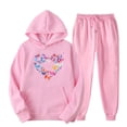thumbnail image 1 of Ensemble de Vêtements de Sport Imprimés pour Femmes, Pantalon à Capuche, Manches Longues, 1 of 3