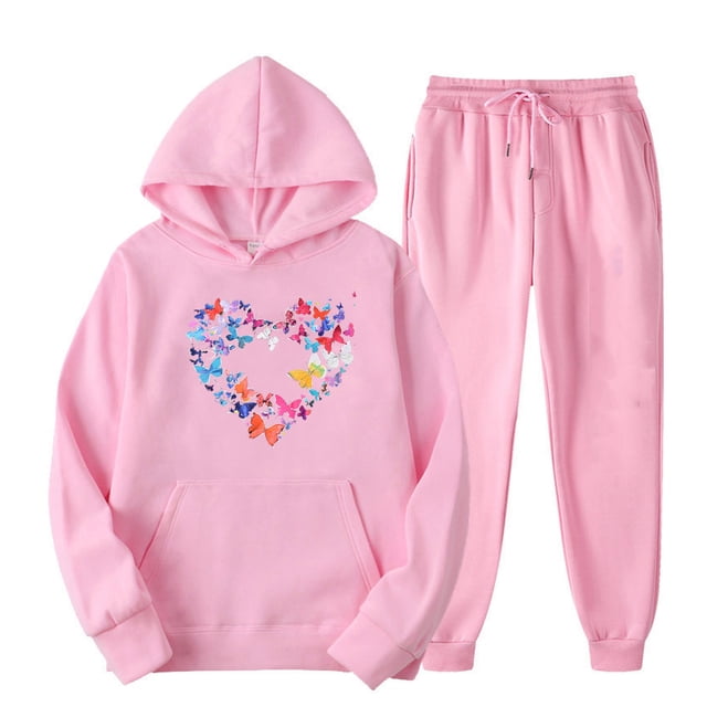 Ensemble de Vêtements de Sport Imprimés pour Femmes, Pantalon à Capuche, Manches Longues