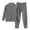 Gray, variant on hotojiny 2PCS Children Thermal Set Base Layer Mock Neck Long Sleeve Top Comfy Long Pants Soft Skinny Kids Outfit(Purple,14-15 Years)