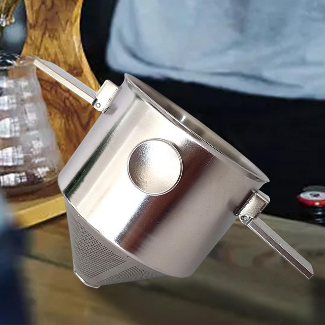 Filtro de Café Portátil Goteo Plegable Reutilizable Acero Inoxidable BLESIY