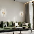 thumbnail image 2 of The Lighting Store Rosa 1 Light Champagne Daisy Flower Glass Crystal Wall Sconce - 9.6 inches in W x 14 inches in H x 9.3 inches in D, 2 of 5