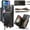 Black, variant on for Apple iPhone 15 6.1 Inch (2023 Release),iPhone 15 Wallet Case With Crossbody & Wrist Strap,Zipper Card Pocket Stand Rugged PU Leather Phone Cover,for iPhone 15 - Black