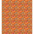 thumbnail image 3 of Ambesonne Autumn Duvet Cover Sets, Pumpkin Bonfire Owls Doodle, 2-King, Burnt Sienna and Multicolor, 3 of 7