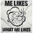 thumbnail image 2 of Popeye Quote What Me Likes Long Sleeve TShirt Men Women Brisco Brands S, 2 of 5