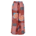 thumbnail image 2 of WREESH Womens Long Palazzo Pants Casual Loose Gradient Tie-Dye Printed Yoga Sport Long Pnats Wide Leg Pants Black, 2 of 5