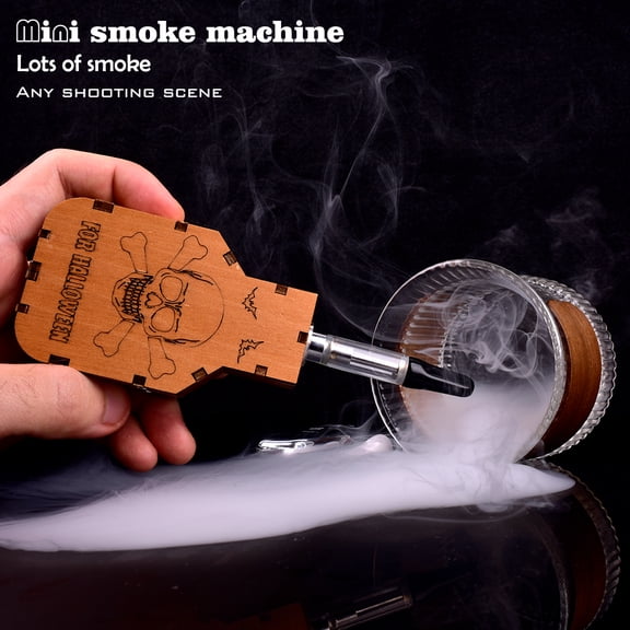 Fog Machine Halloween，Mini Handheld Smoke Machine Wireless Control Smoke Maker for Videos Photography Outdoor Activities Party