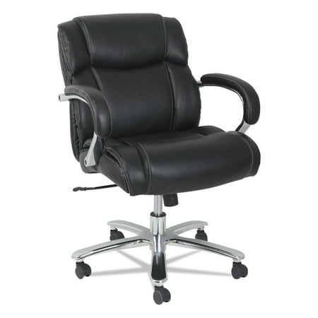 350 Lb Chair Lift - Alera Maxxis Series Big and Tall Leather Chair, Black, Supports up to 350 lb