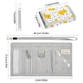 thumbnail image 3 of JIALIOU Nylon Trifold Card Wallet with ID Window Zipper Pocket for Men Women Teen Cute Duck with Polka Dot, 3 of 7