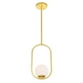 thumbnail image 2 of 1 Light Mini Pendant with Medallion Gold Finish, 2 of 2