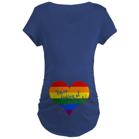 

CafePress - You Re Looking At A Rainbow Dark Maternity T S - Maternity Dark T-Shirt