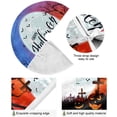 thumbnail image 2 of FMSHPON Big MoonHappy Halloween Xmas Christmas Tree Skirt Stand Mat for Holiday Party Decoration Indoor Outdoor 48 inches, 2 of 6