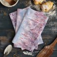thumbnail image 6 of Pink Christmas Kitchen Towels Set of 4, Water Absorbent Dish Towel, Snowflake Pink Town Xmas Tree Decorative Hand Towels - Quick Drying Cloth for Cooking Baking, 18x28 Inch, 6 of 8