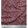 thumbnail image 1 of Soimoi Polyester Crepe Fabric Artistic Paisley Fabric Prints by Yard 42 Inch Wide, 1 of 1
