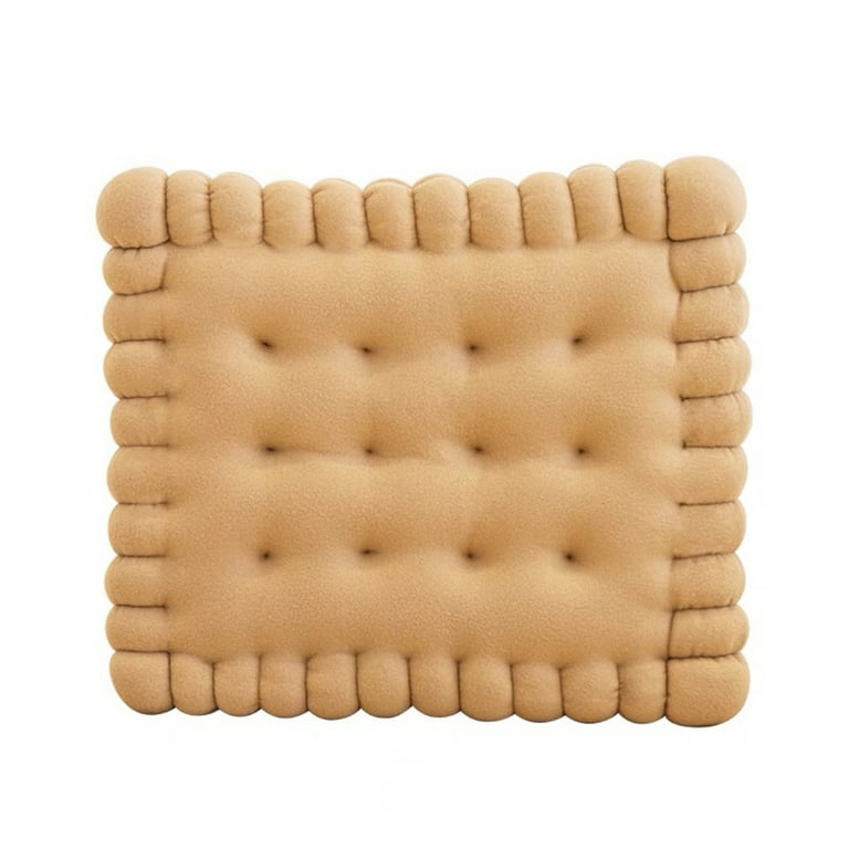 Cute Floor Seating Cushions Biscuit Shaped Decorative Floor Pillow