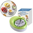 thumbnail image 2 of Miyuadkai Three-In-One Splitter, Splitter, Egg Cutter, Green, Multi Functional Plastic a Bs Egg Century Egg and Boiled Egg Slicer Convenient Egg Cutter Tool Efficient Egg Divider, Egg Slicer*1, 2 of 6