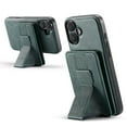 thumbnail image 2 of TECH CIRCLE for iPhone 16 Case 6.1" 2024, Magnetic Phone Case with Removable Wallet & Hidden Kickstand, RFID Blocking Credit Card Slots, Compatible with MagSafe, PU Leather Protective Cover, Green, 2 of 11
