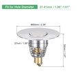 thumbnail image 2 of Uxcell Bathroom Sink Stopper for 1.06"-1.61" 50x27mm Stainless Steel Sink Plug Anti-Backflow Sink Filter, 2 of 6