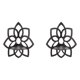 thumbnail image 1 of 2X Estantes Esquineros de , Estantes Esquineros de Pared con Flores de Madera, Estantes Flotantes, Estante de ExhibicióN de Cristal, Estantes Esquineros de Pared Bohemios, 1 of 5