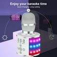 thumbnail image 4 of Intexca Bluetooth Karaoke Microphone, 4-in-1 Wireless Mic with LED Lights for Kids & Adults, 4 of 5