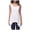 White, variant on Women's Lightweight Sleeveless Asymmetric Vest Casual Loose Fit Summer Everyday Outerwear Tunic Top