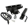 thumbnail image 3 of Fits 2007-2018 Jeep Wrangler JK Rugged Ridge Trailer Hitch Rear 11580.54 Class II; With Drawbar/Hitch Pin/Wiring Harness/2 Inch Chrome Ball, 3 of 5