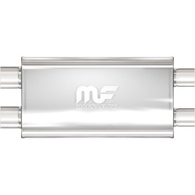 MagnaFlow 5in x 11in Oval, Dual Performance Muffler Exhaust 12599 - Straight-Through 3in Inlet/Outlet Diameter 22in Body Length 28in Overall