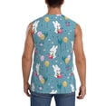 thumbnail image 4 of Daiia Rabbit And Balloon Printed Men's Tank Tops,Casual Soft Sleeveless Gym Muscle Shirts Bodybuilding Tee-XX-Large, 4 of 8