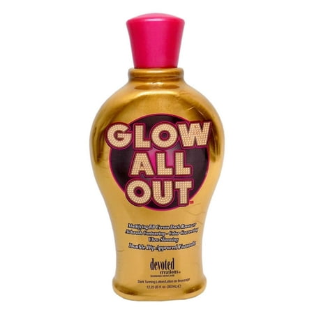 Devoted Creations Glow All Out Dark Tanning Lotion Bronzer - 12.25 (The Best Tanning Lotion To Get Dark Fast)